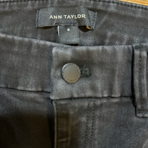 Ann Taylor Black Straight Jeans Classic Style size 8(b2 - Picture 3 of 7